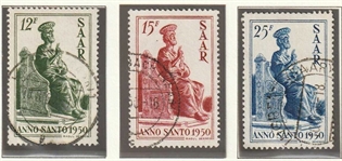 Frimærker Tyskland | Saar | 1950 - AFA 288-90 - Stemplet